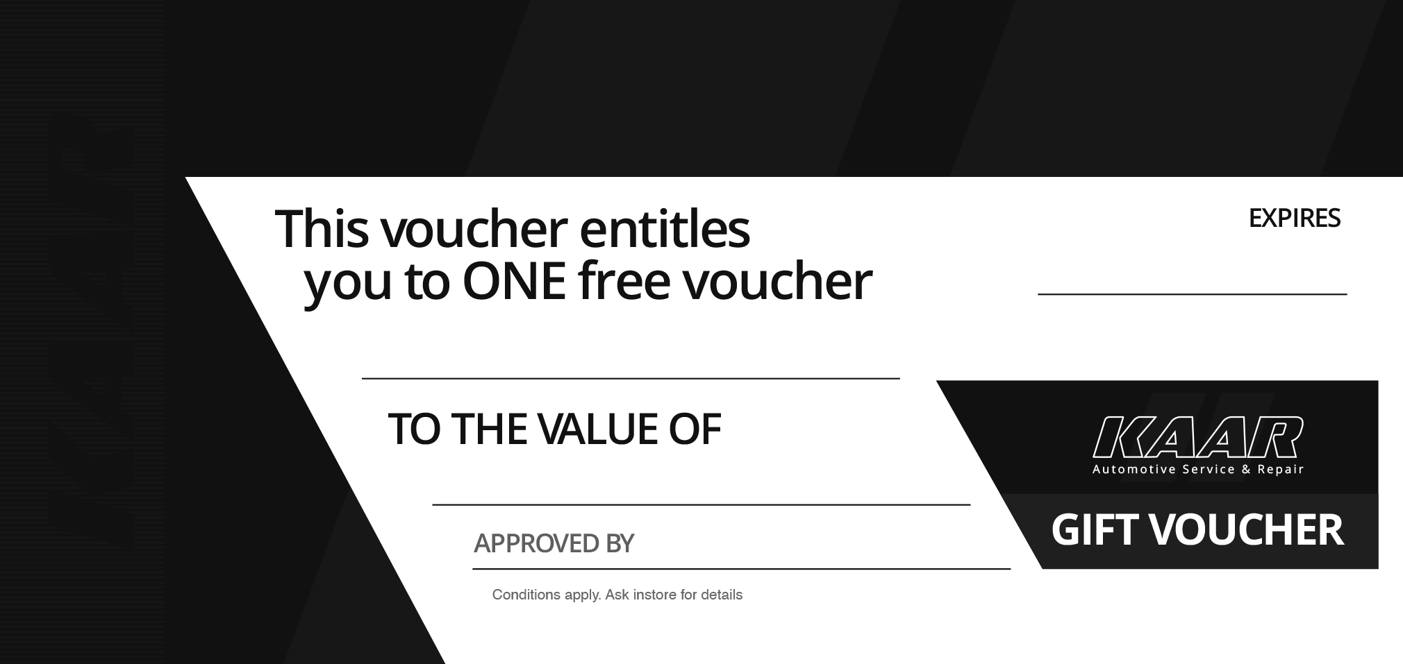 One free Voucher